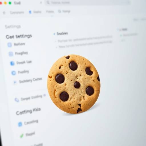 A computer screen showing a cookie icon and a user's browser settings